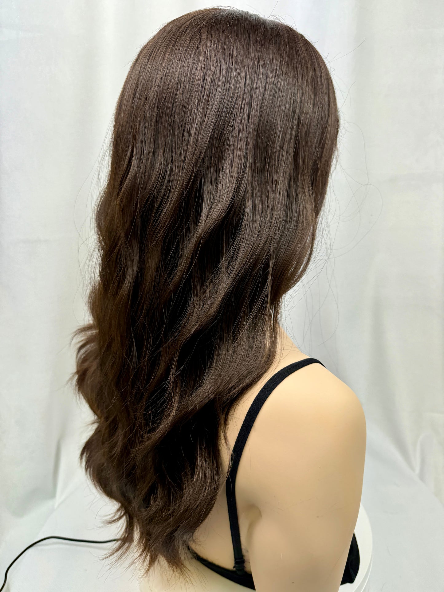 **FINAL SALE** #411 Highest Quality Remy Human Hair Lace Top Wig (XS)24”
