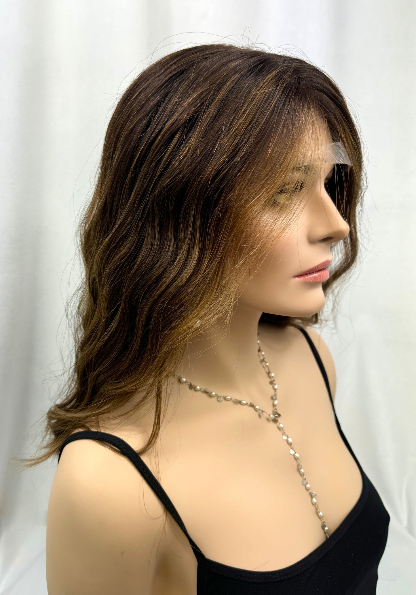 **FINAL SALE** #421 Highest Quality Remy Human Hair Gripper Cap Full Lace Wig (M)23” RESERVED FOR MC