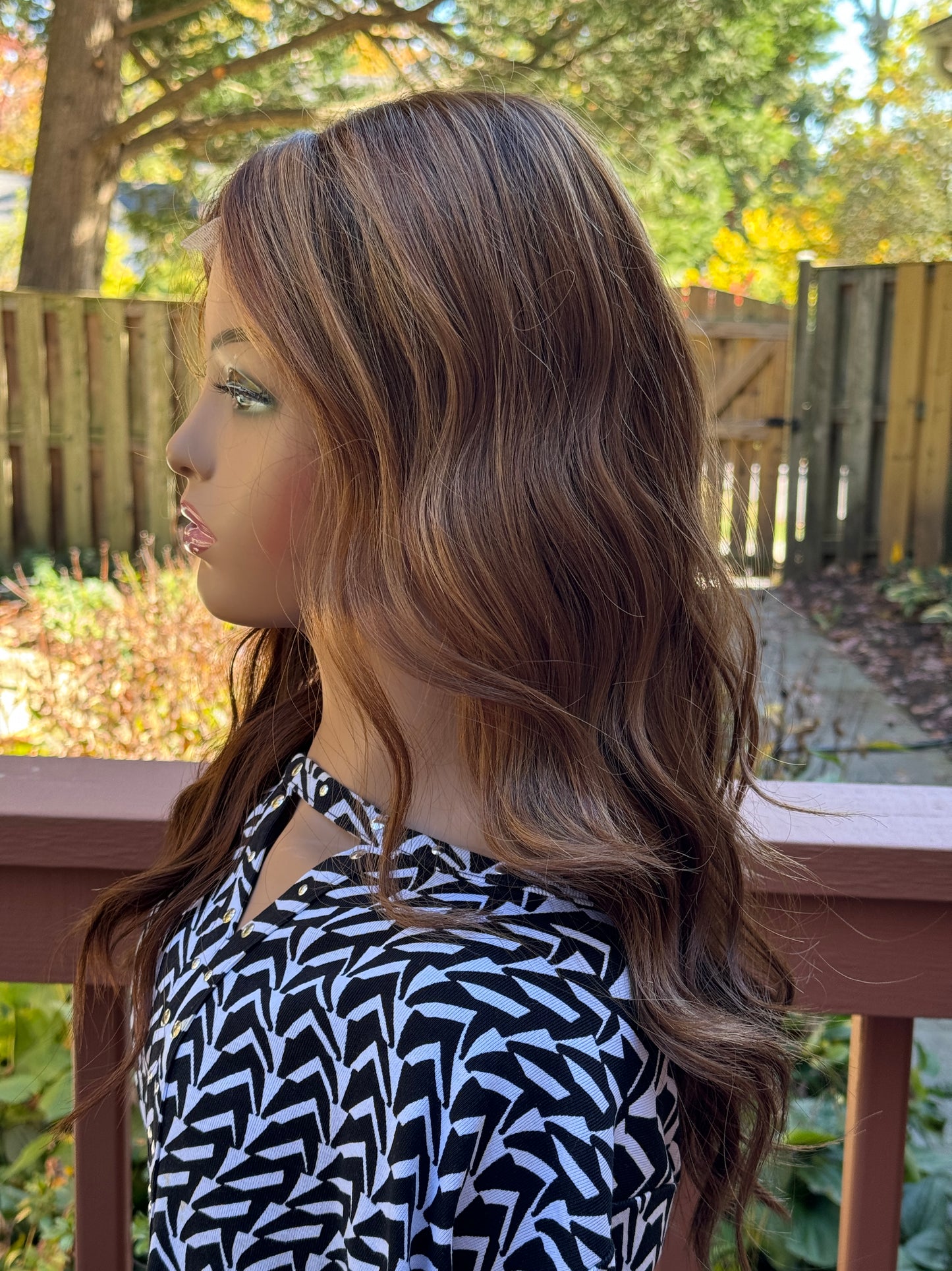 #437 **Final Sale**Highest Quality Remy Human Hair Lace Top Wig (low density) (S/XS) 22”