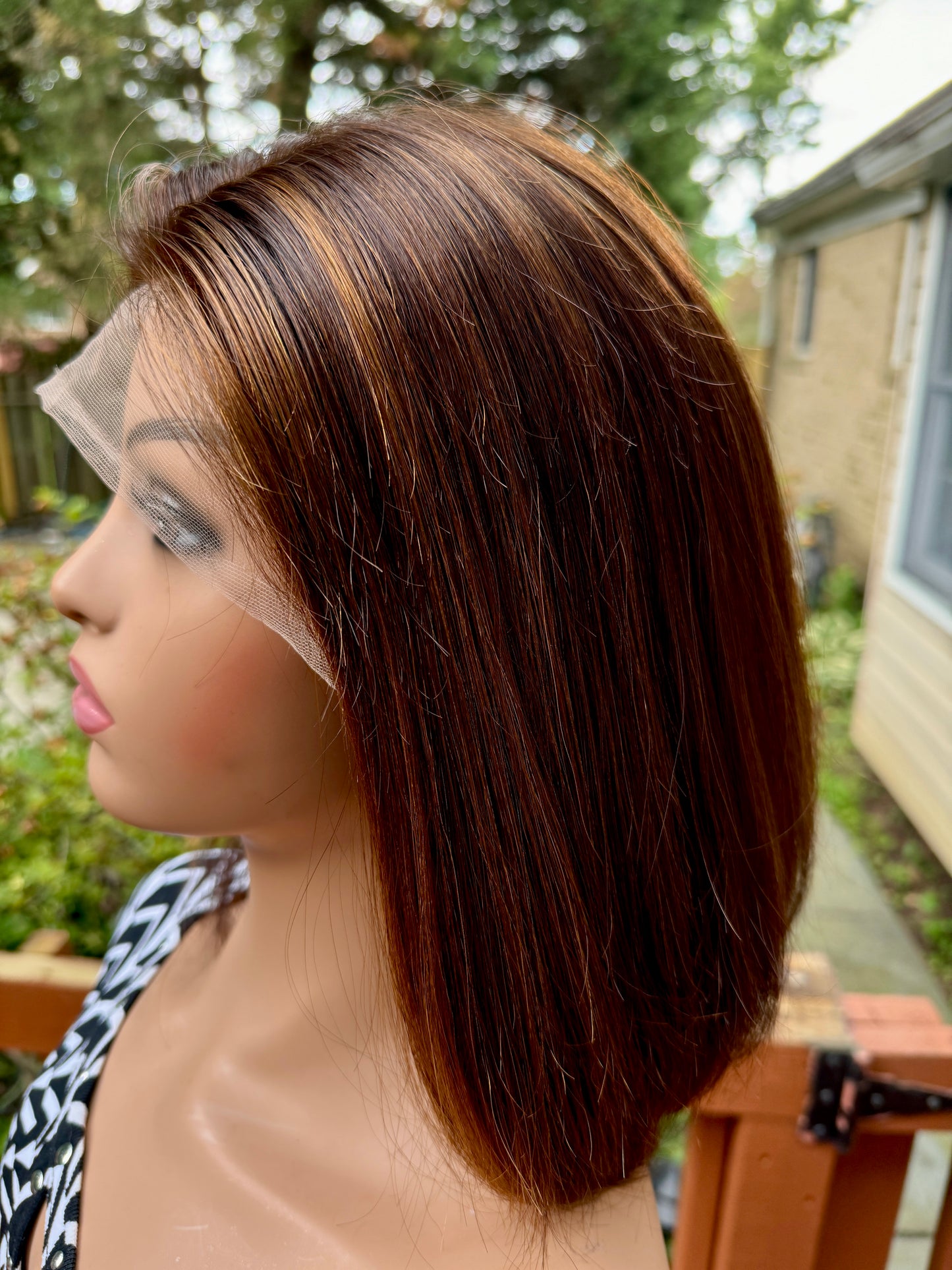 #382 Highest Quality Remy Human Hair Lace Top Wig (XS)15”