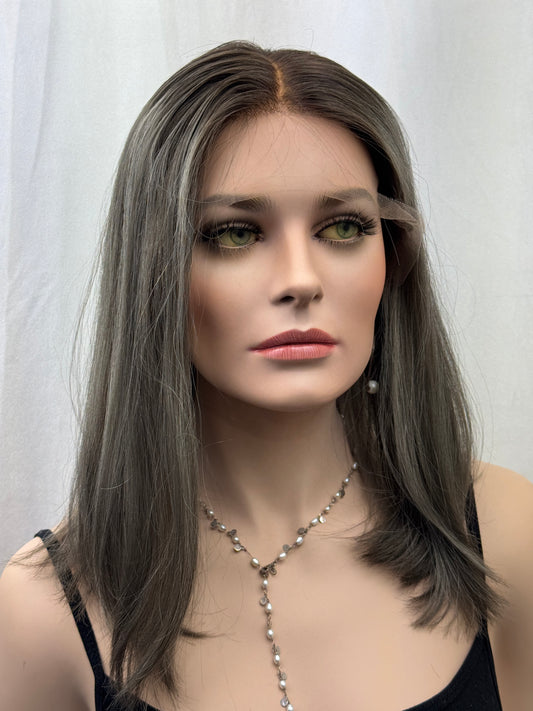 #490 Highest Quality Remy Human Hair Lace Top Wig (S)17/18”