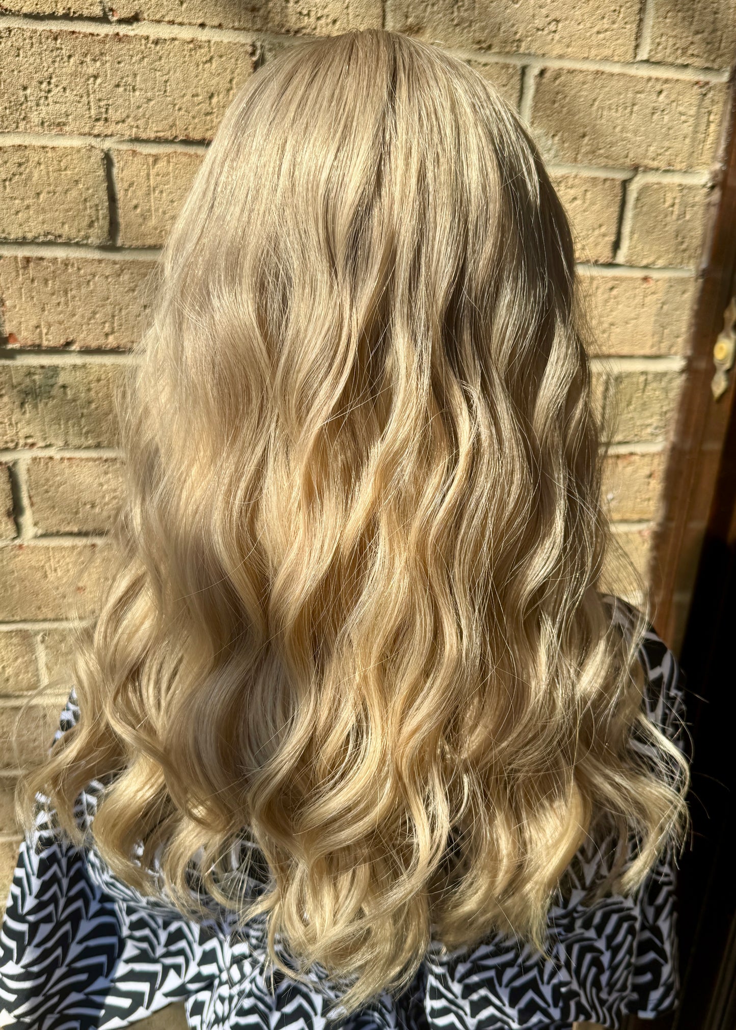 $445 **FINAL SALE** Highest Quality Remy Human Hair Lace Top Wig with Low Density (S)21”