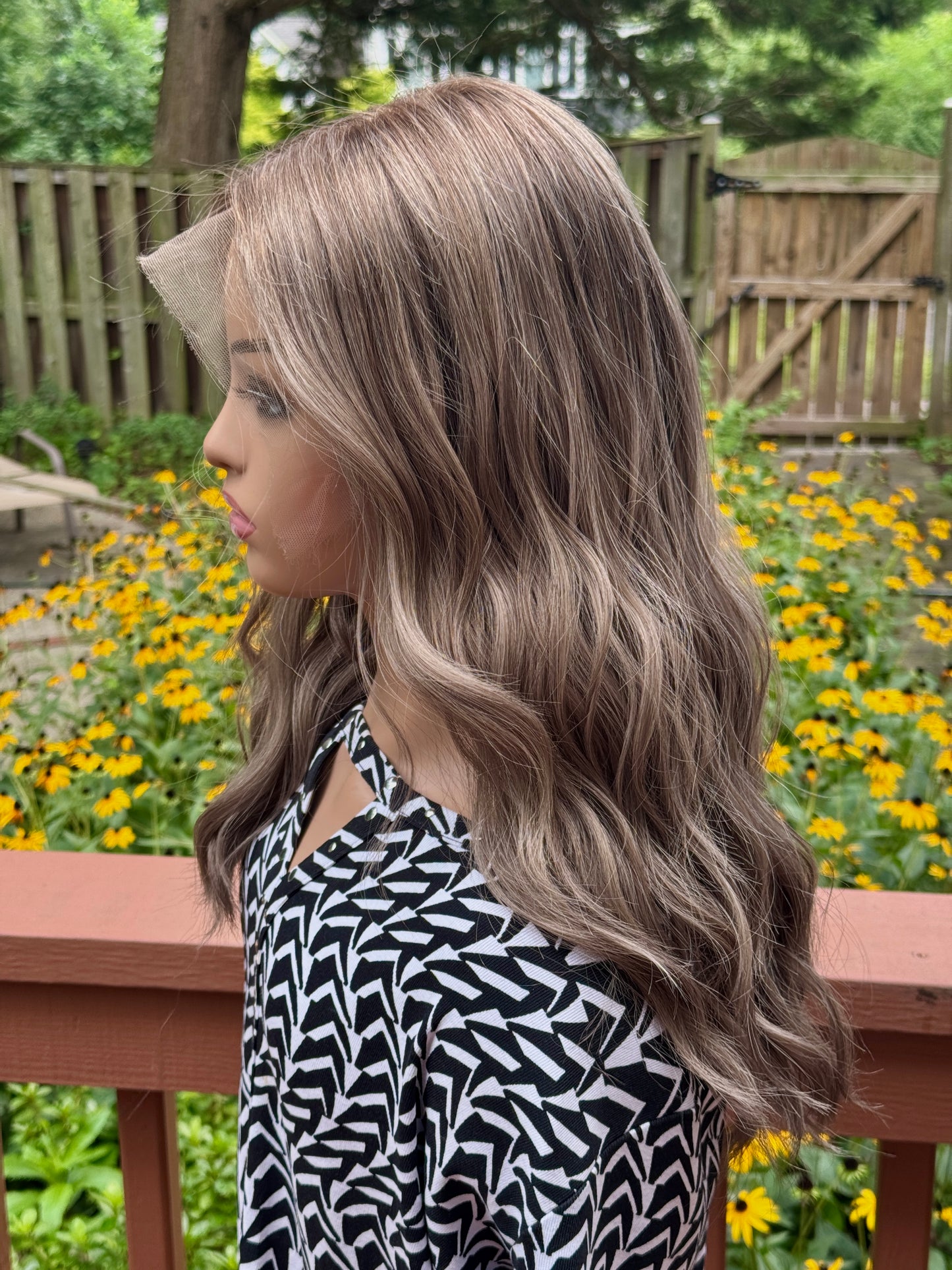 #491 Highest Quality Remy Human Hair Lace Top Wig (M) 22”