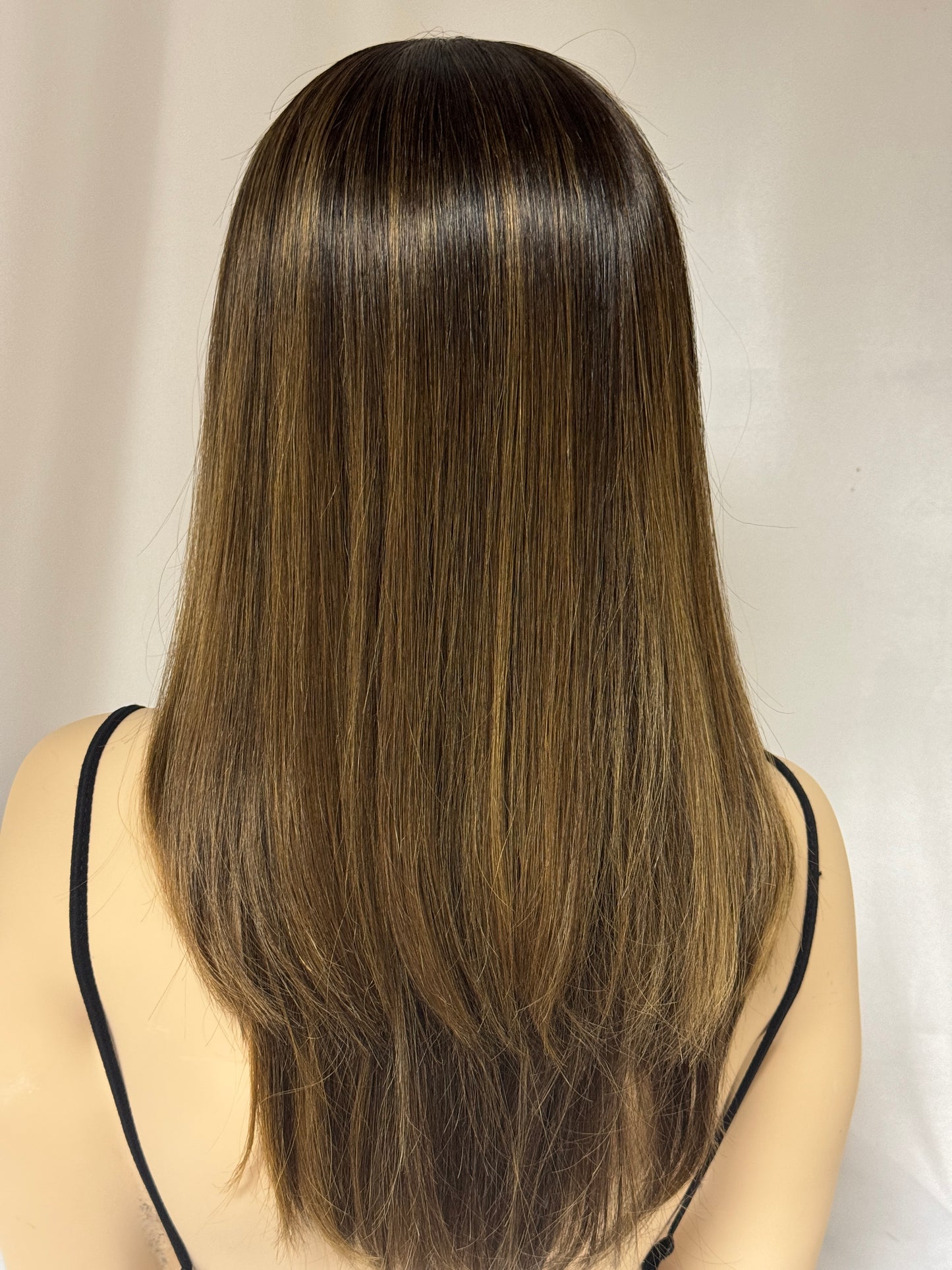 **FINAL SALE** #421 Highest Quality Remy Human Hair Gripper Cap Full Lace Wig (M)23” RESERVED FOR MC