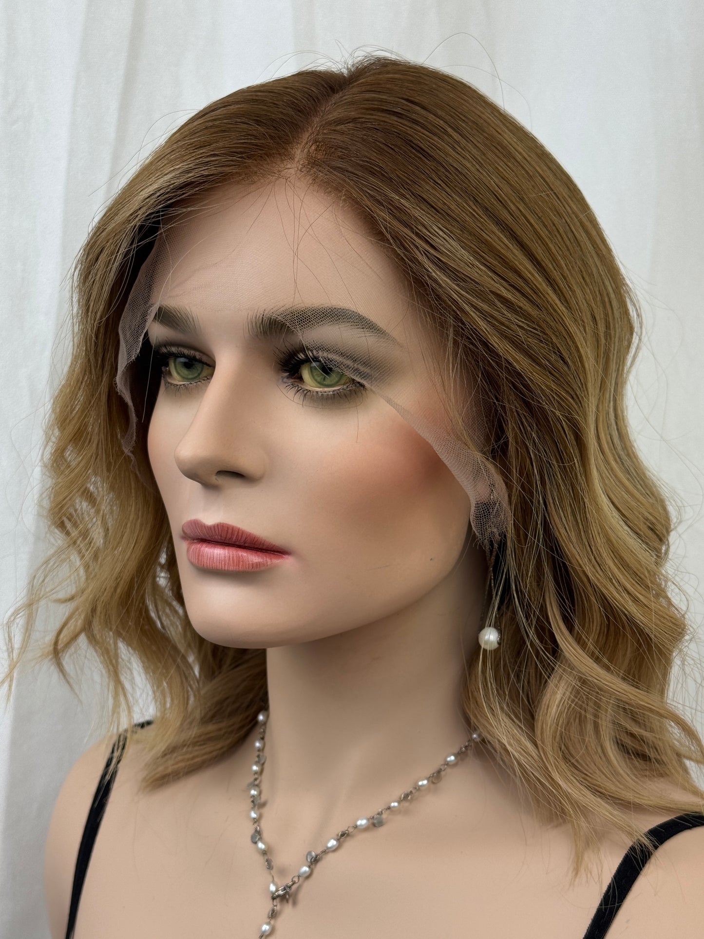 #455 **FINAL SALE**Highest Quality Remy Human Hair Lace Top Wig (M/L)16”