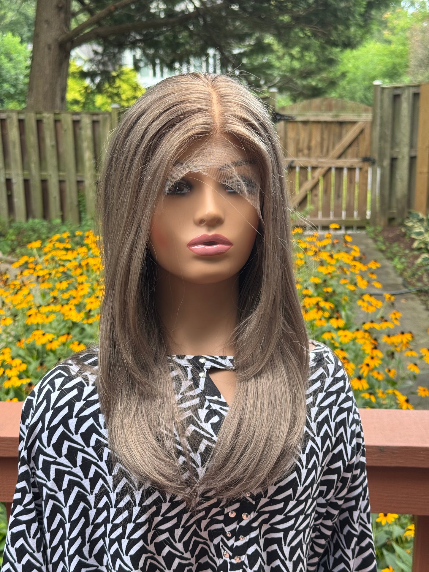 #491 Highest Quality Remy Human Hair Lace Top Wig (M) 22”