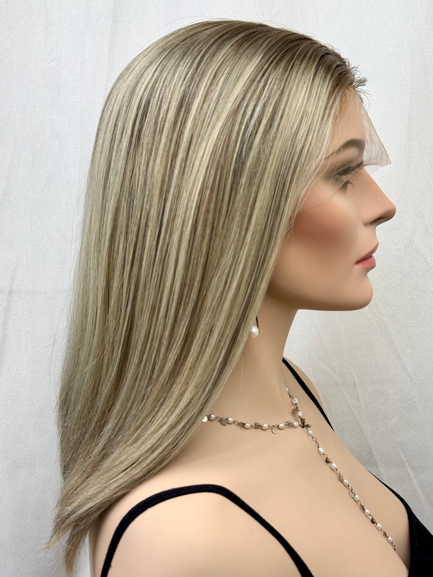 #475 **FINAL SALE ** Highest Quality Remy Human Hair Lace Top Wig (M/L)17”