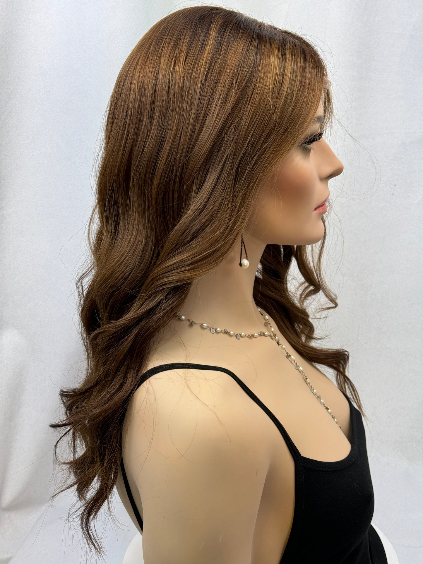 #437 **Final Sale**Highest Quality Remy Human Hair Lace Top Wig (low density) (S/XS) 22”