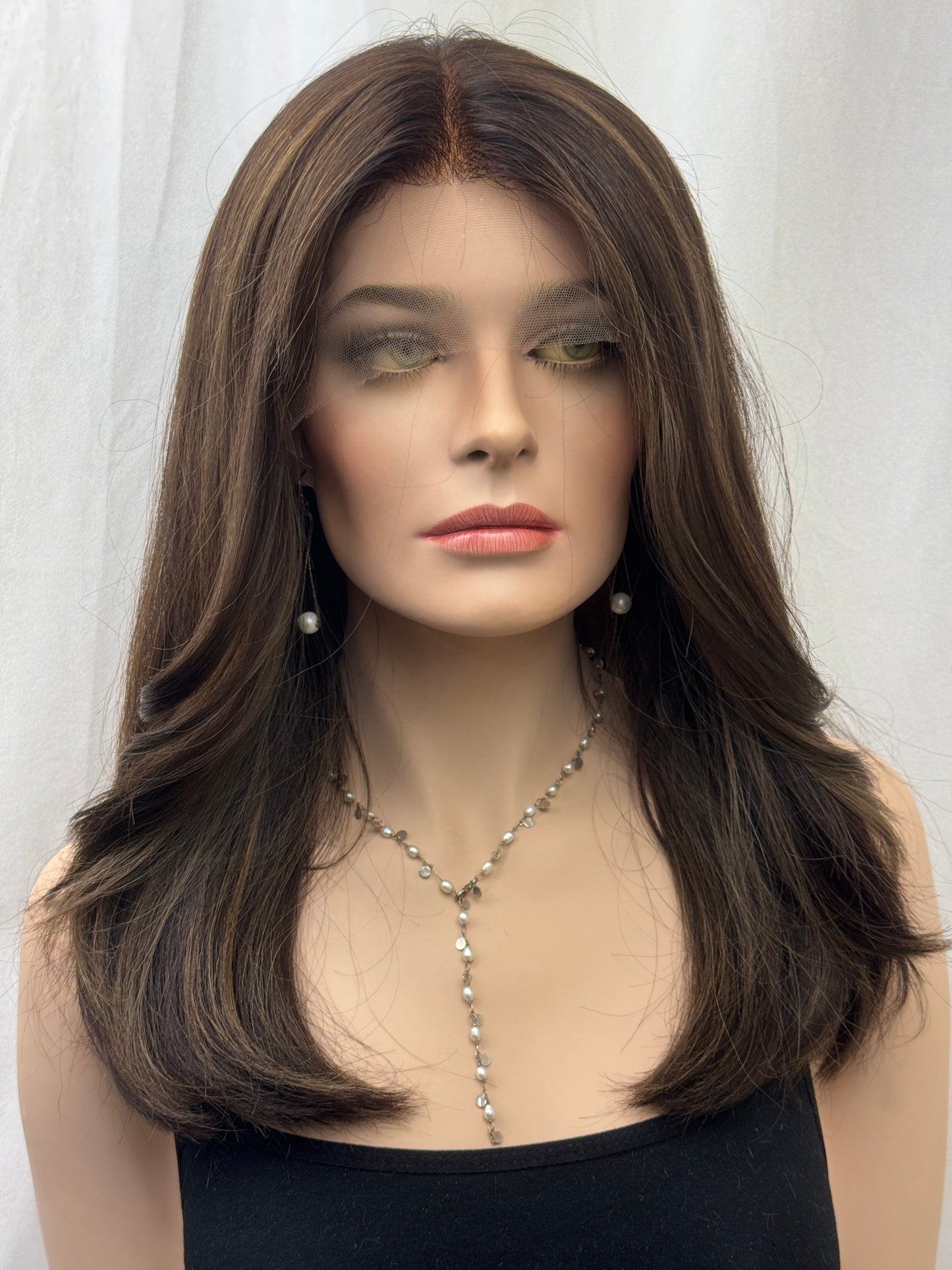 #483 Highest Quality Remy Human Hair Lace Top Wig (M) 21”