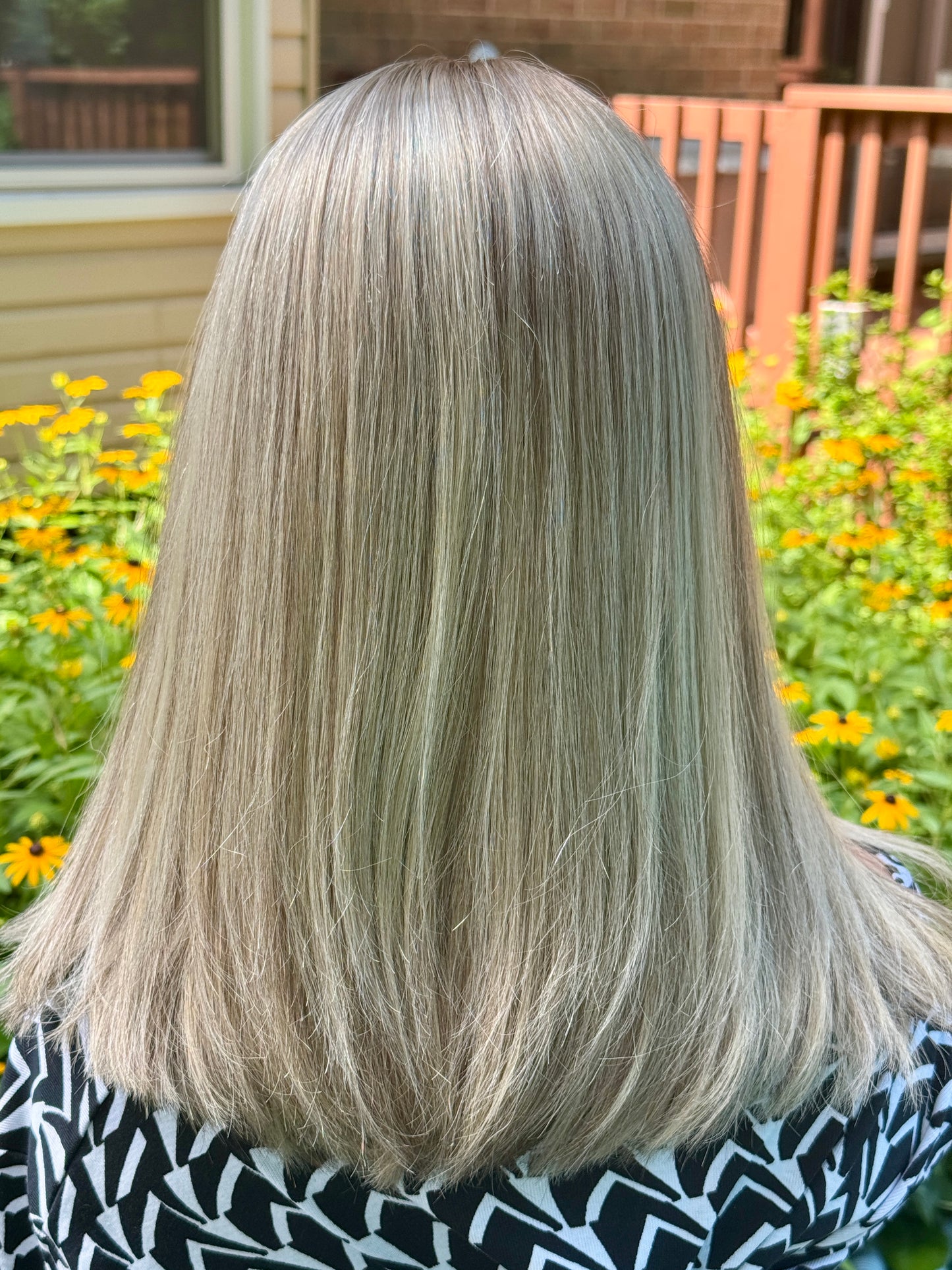 #475 **FINAL SALE ** Highest Quality Remy Human Hair Lace Top Wig (M/L)17”