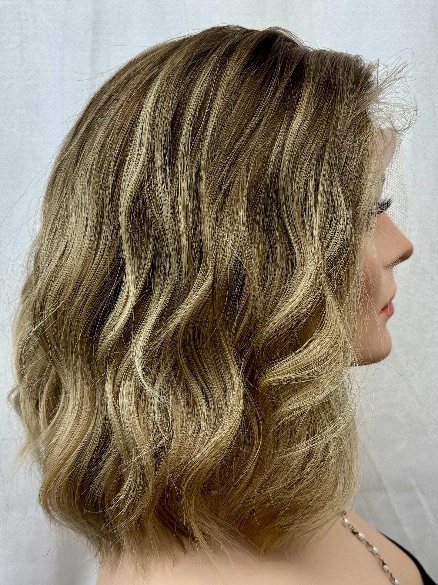#473 Highest Quality Remy Human Hair Lace Top Wig (XS/S)15”