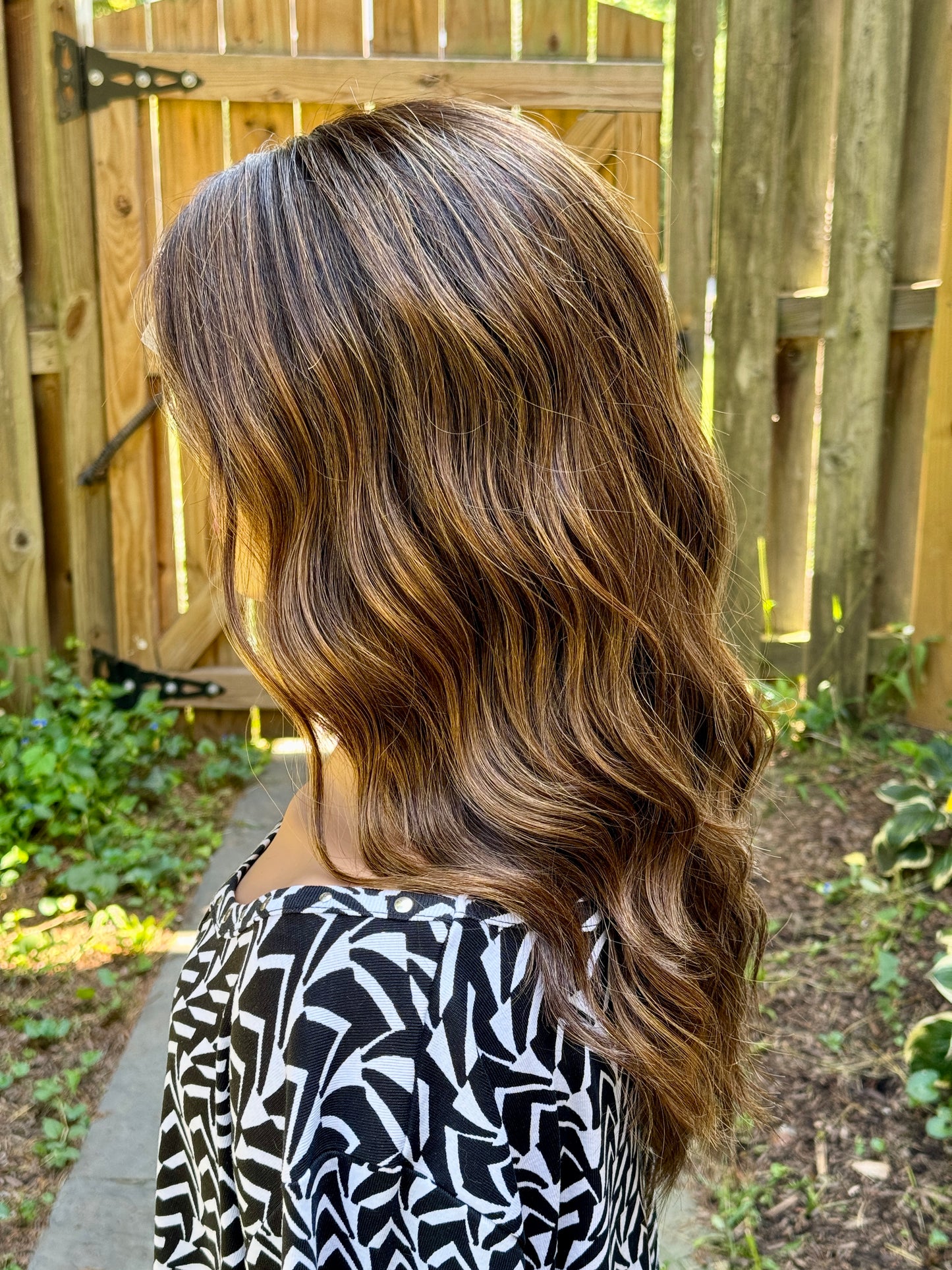 **FINAL SALE** #421 Highest Quality Remy Human Hair Gripper Cap Full Lace Wig (M)23” RESERVED FOR MC