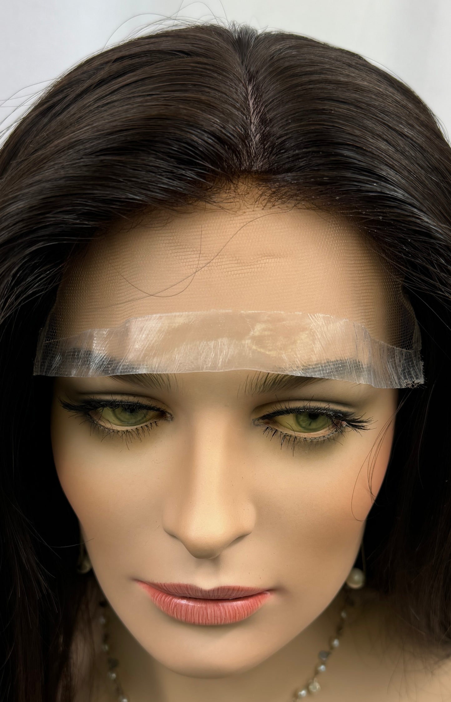 **FINAL SALE** #410 FULLY HAND TIED Highest Quality Remy Human Hair Medical “Gripper” Cap (M) 23”