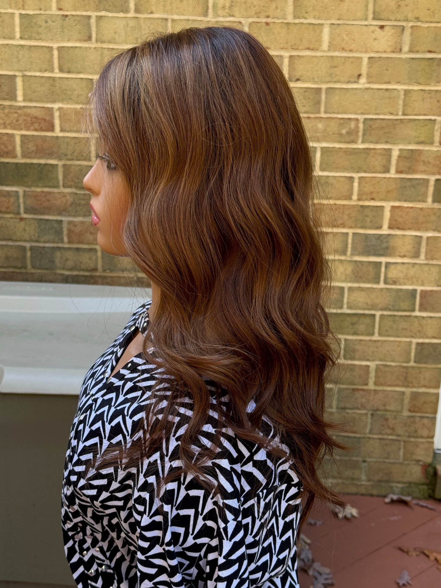 #437 **Final Sale**Highest Quality Remy Human Hair Lace Top Wig (low density) (S/XS) 22”
