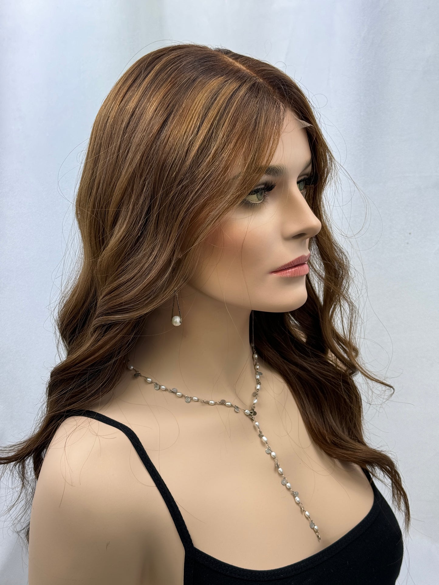 #437 **Final Sale**Highest Quality Remy Human Hair Lace Top Wig (low density) (S/XS) 22”