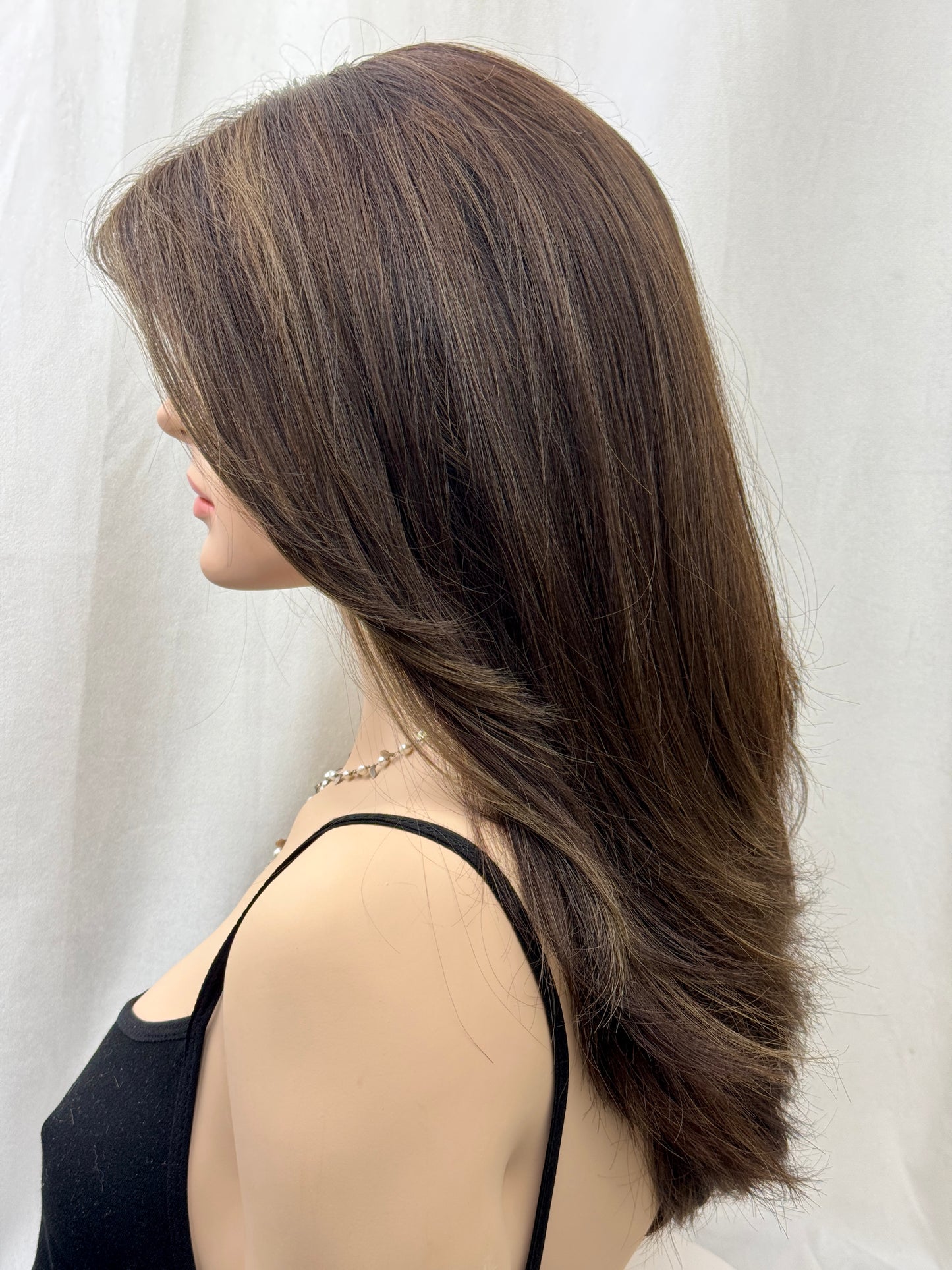 #483 Highest Quality Remy Human Hair Lace Top Wig (M) 21”