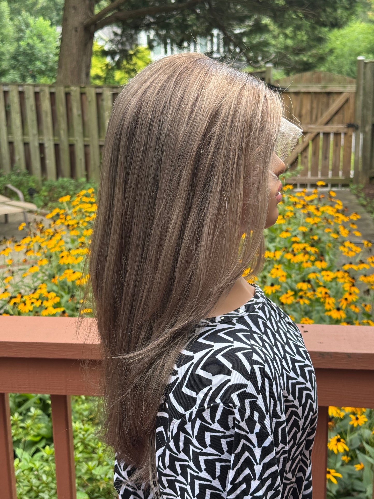 #491 Highest Quality Remy Human Hair Lace Top Wig (M) 22”