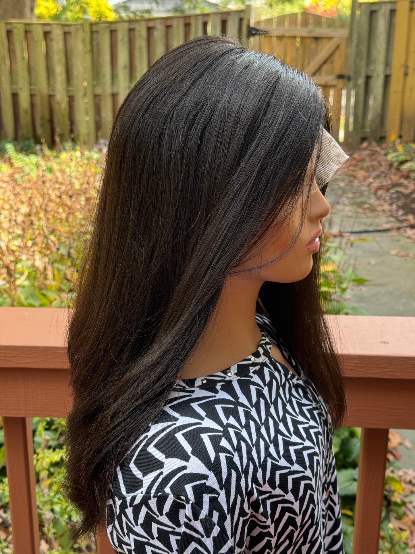 #438 **FINAL SALE**Highest Quality Remy Human Hair Low Density Lace Top Wig (S) 23”