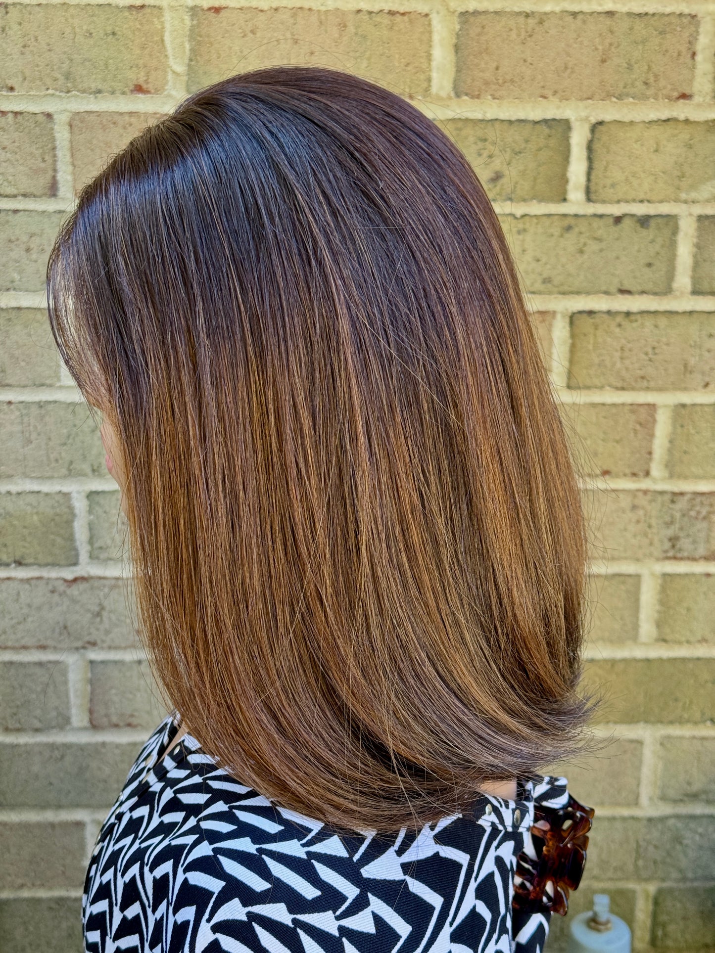 #435 **FINAL SALE** Highest Quality Euro Remy Human Hair Lace Top Kosher Wig (S)15” ( no layers)