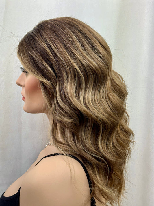 #540 Highest Quality Remy Human Hair Lace Top Wig with Medical cap feature (S)20/21“