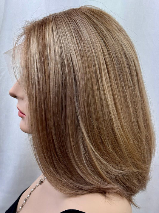 #495 Highest Quality Remy Human Hair Lace Top Kosher Wig (M)15/16”