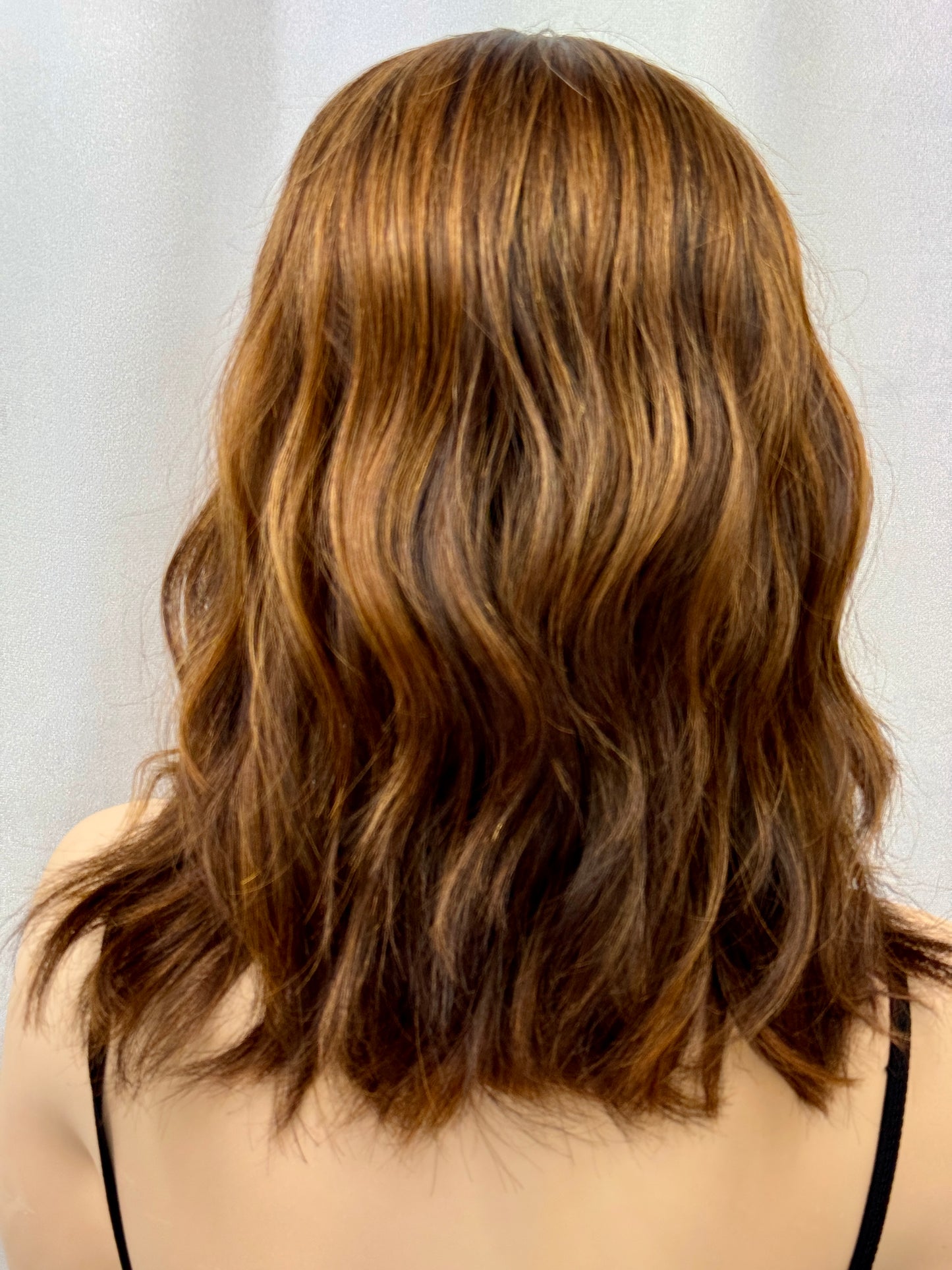 **FINAL SALE** #425**New Extra Light Thin Medical Cap**Highest Quality Remy Human Hair Silk top Lace Front Wig (M)15/16”