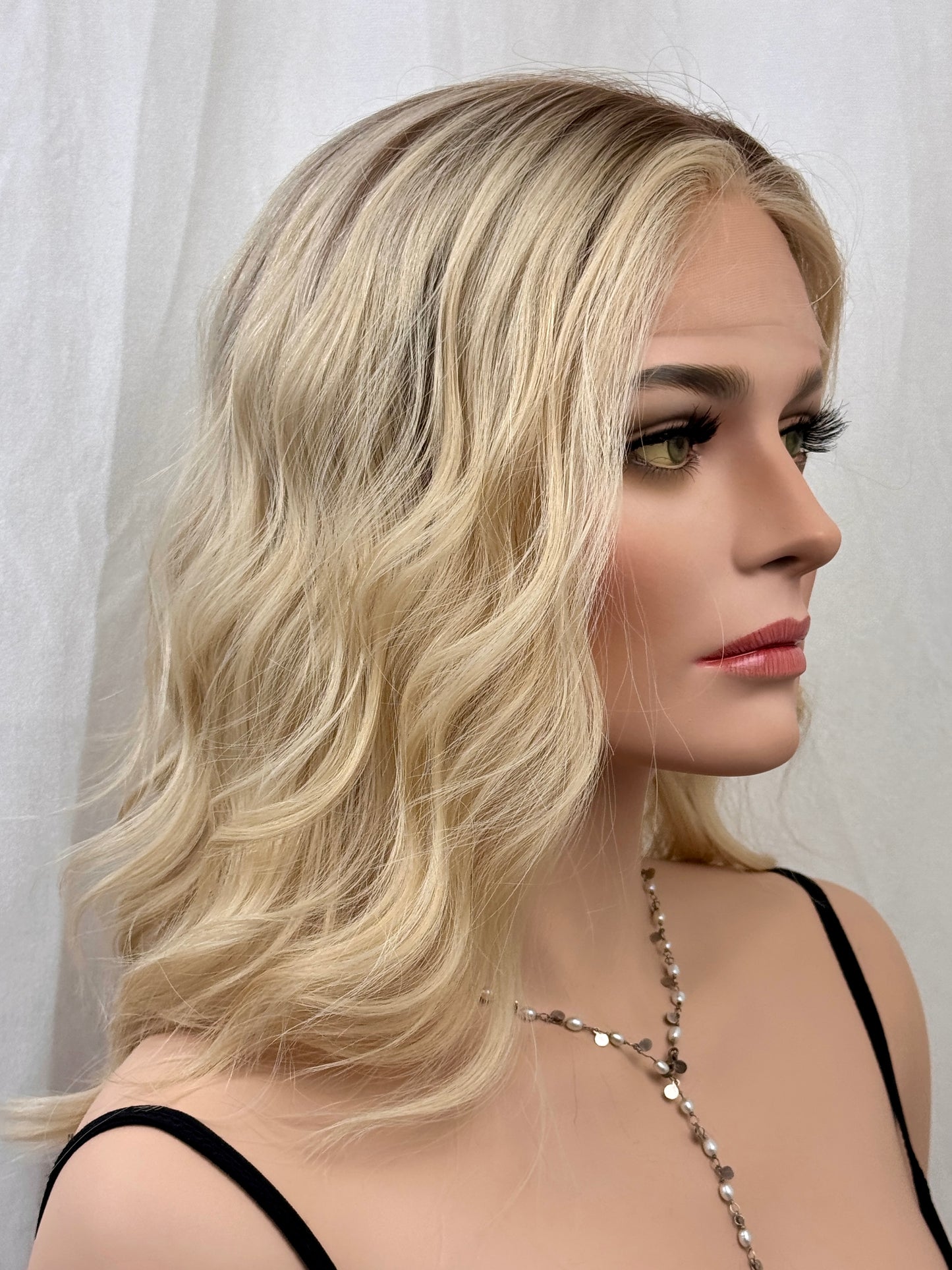 #457 Extra Light Low Density Medical Cap, Highest Quality Remy Human Hair Wig (S) 16/17”