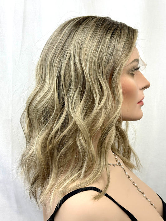 reserved for RM #517 Highest Quality Remy Human Hair Lace Top Wig (M)16/17”