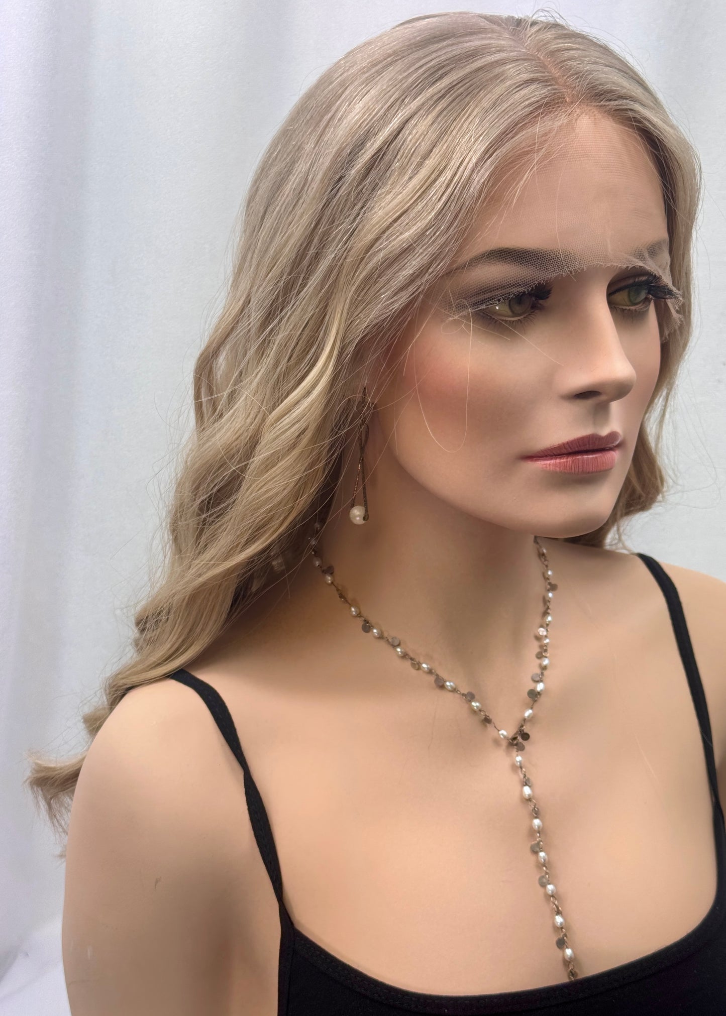 $445 **FINAL SALE** Highest Quality Remy Human Hair Lace Top Wig with Low Density (S)21”