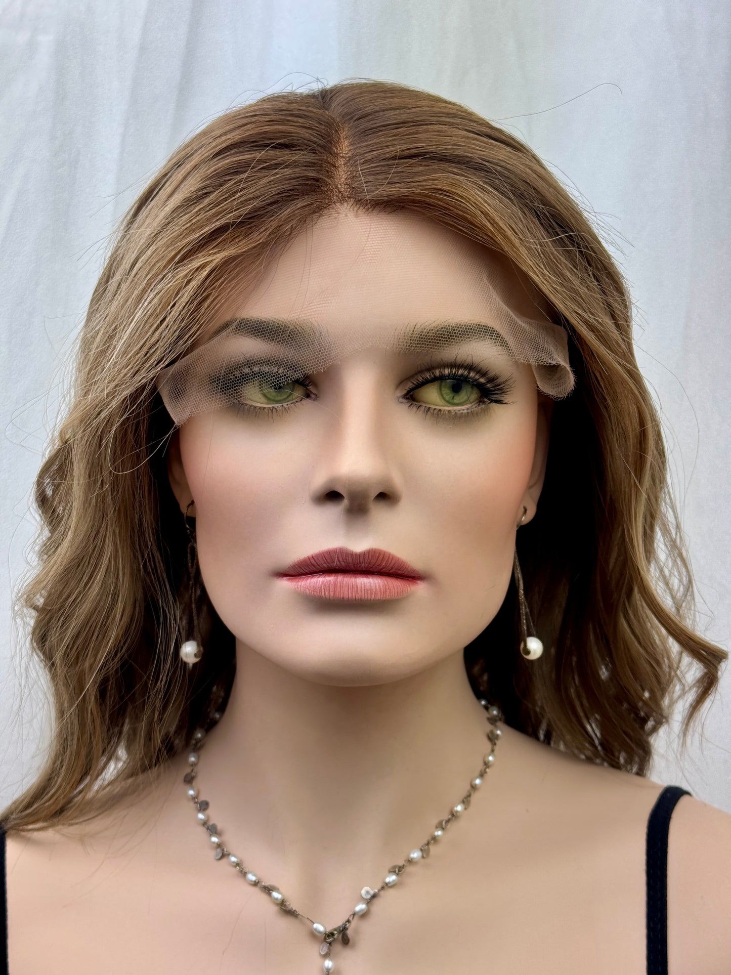 #487 Highest Quality Remy Human Hair Lace Top Wig (M) 17”