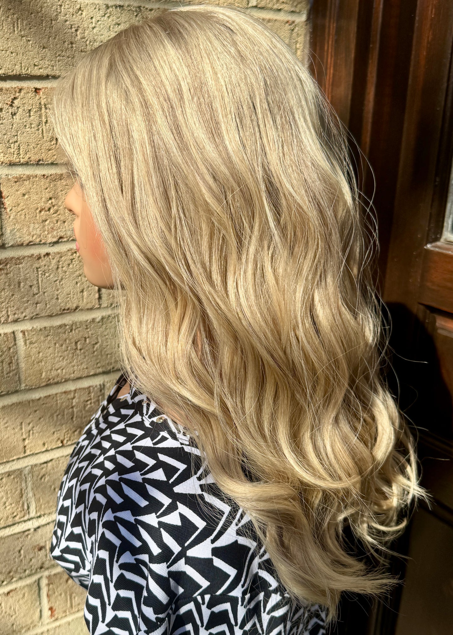 $445 **FINAL SALE** Highest Quality Remy Human Hair Lace Top Wig with Low Density (S)21”