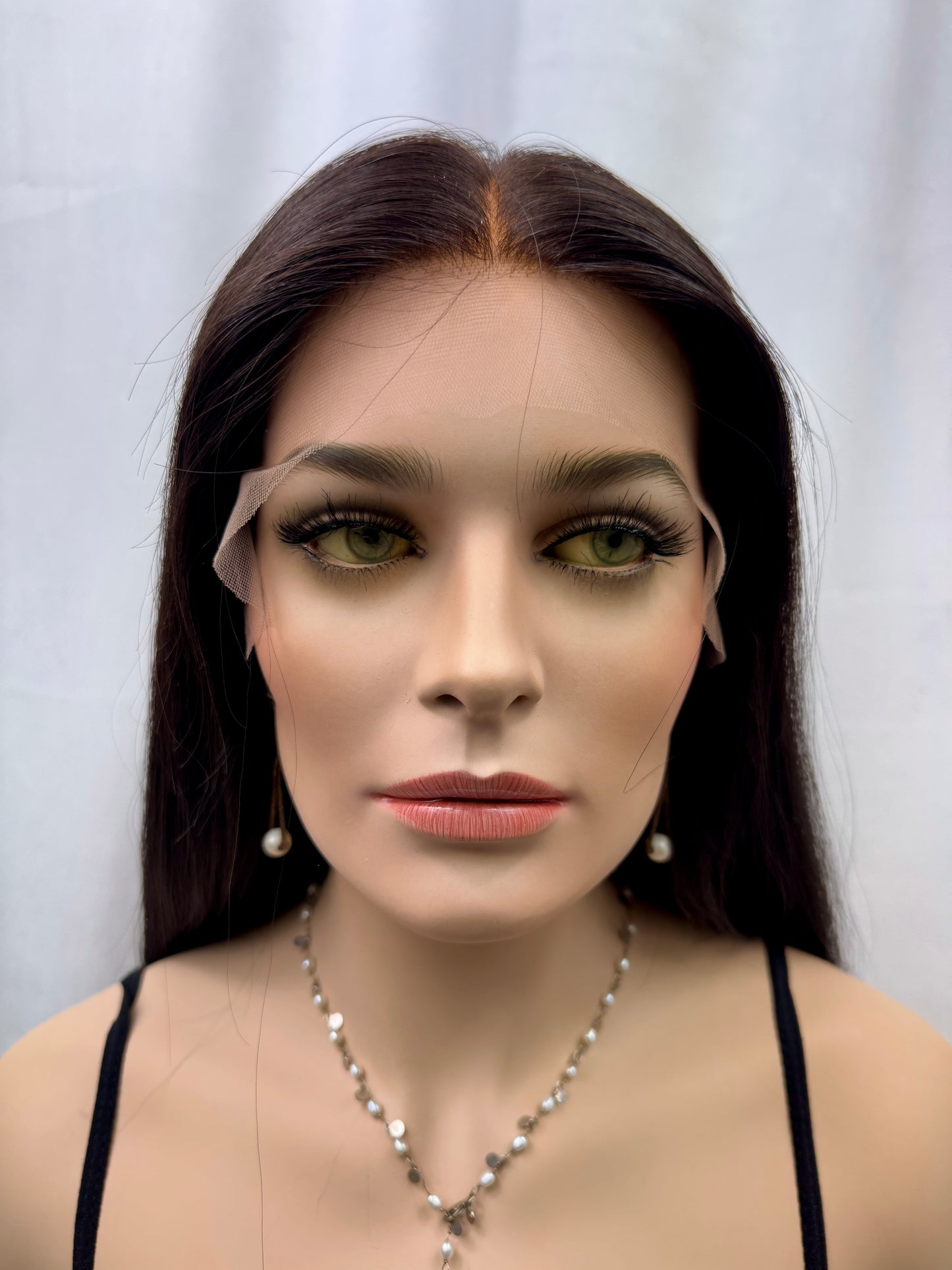 #443 **Final Sale**Highest Quality Remy Human Hair with European Texture Lace Top Kosher Wig (S)20”