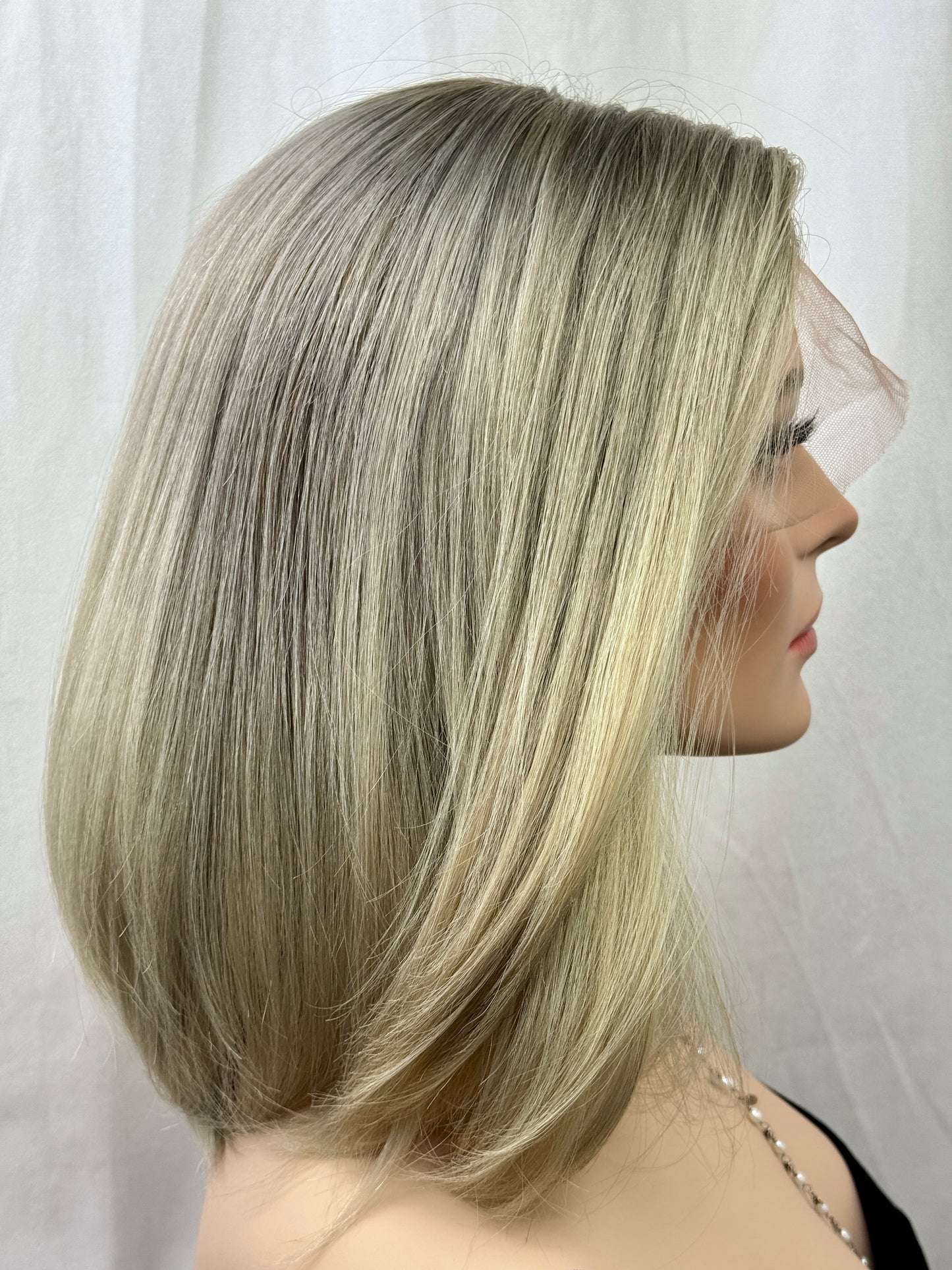 #486 **FINAL SALE ** Highest Quality Remy Human Hair Lace Top Wig (M)15”