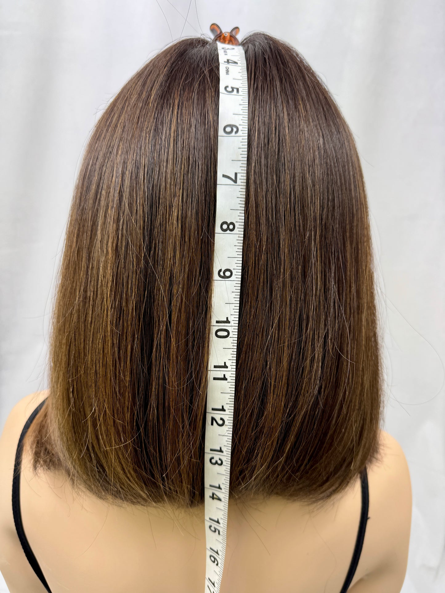 #435 **FINAL SALE** Highest Quality Euro Remy Human Hair Lace Top Kosher Wig (S)15” ( no layers)