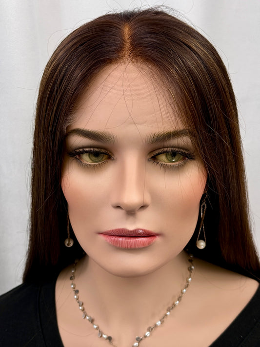 #385 Highest Quality Remy Human Hair Lace Top Wig (S) 18/19”