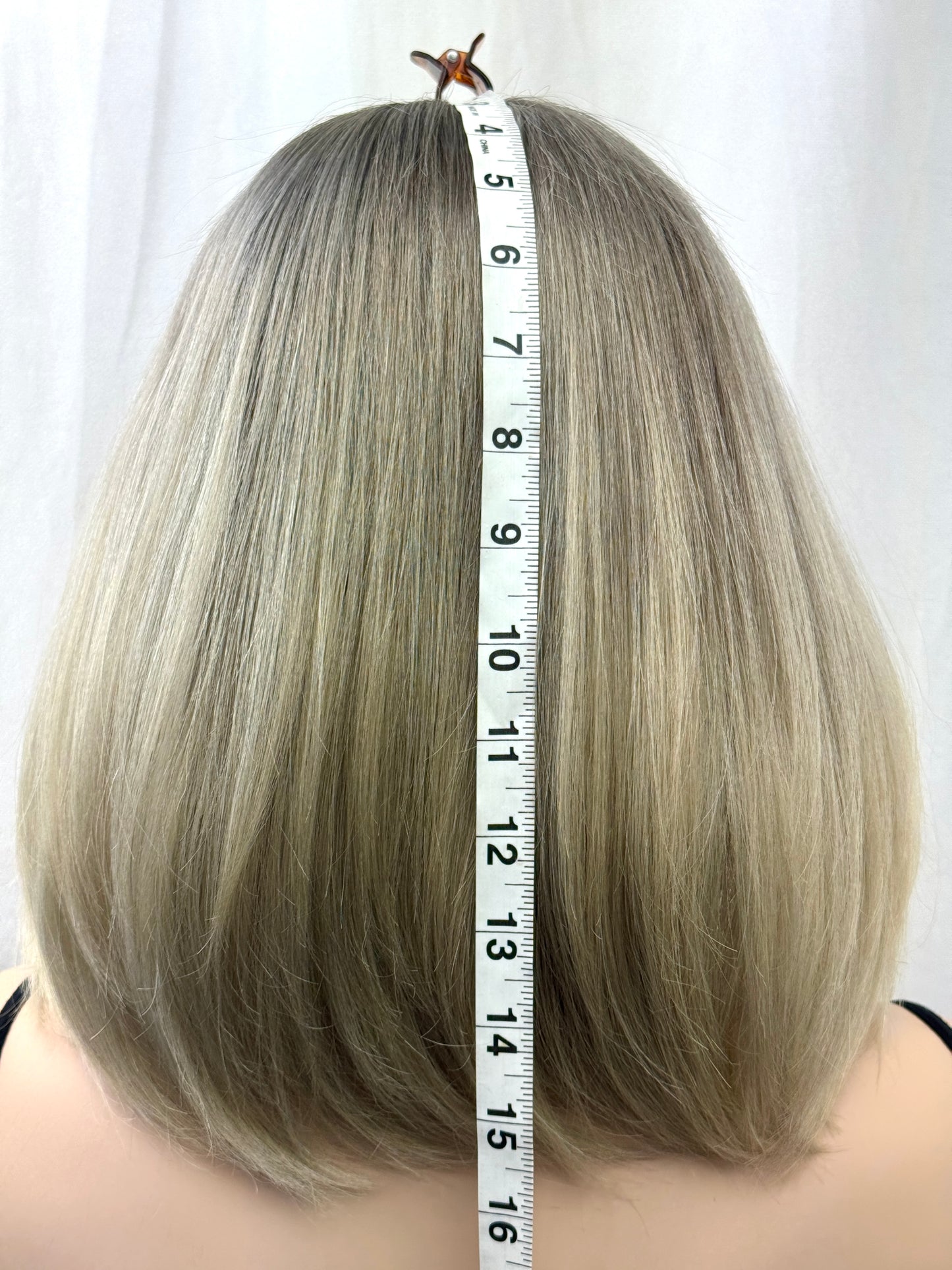#486 **FINAL SALE ** Highest Quality Remy Human Hair Lace Top Wig (M)15”