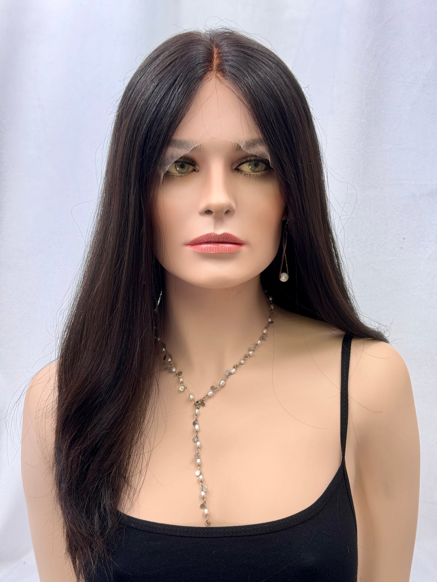#438 **FINAL SALE**Highest Quality Remy Human Hair Low Density Lace Top Wig (S) 23”