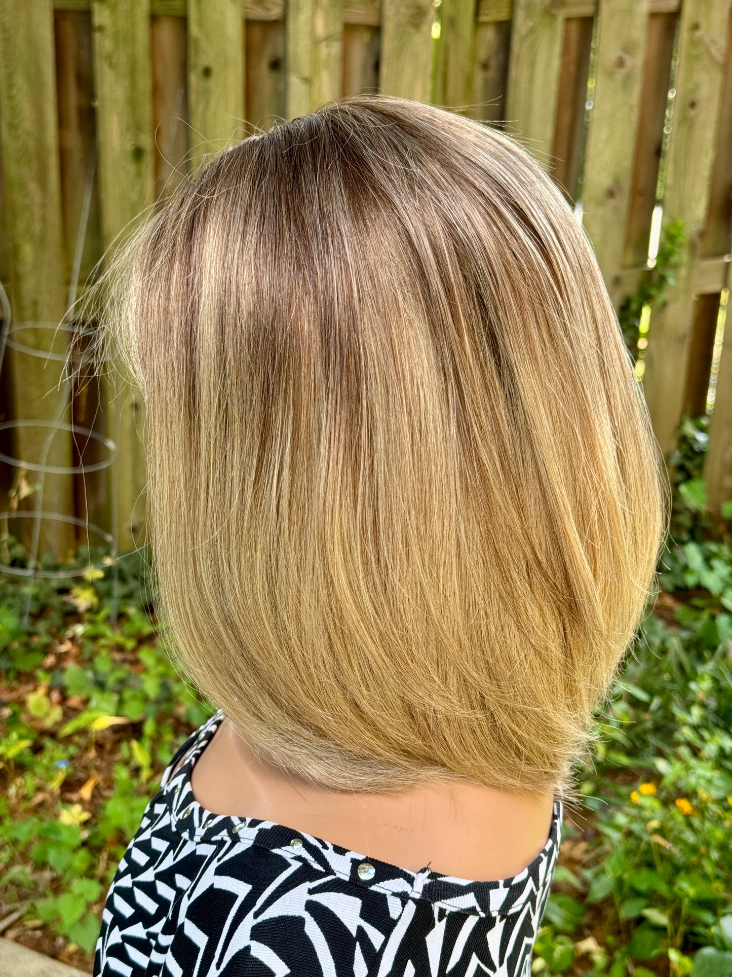 **FINAL SALE**#418 Highest Quality Remy Human Hair Lace Top Wig (S/XS)15"