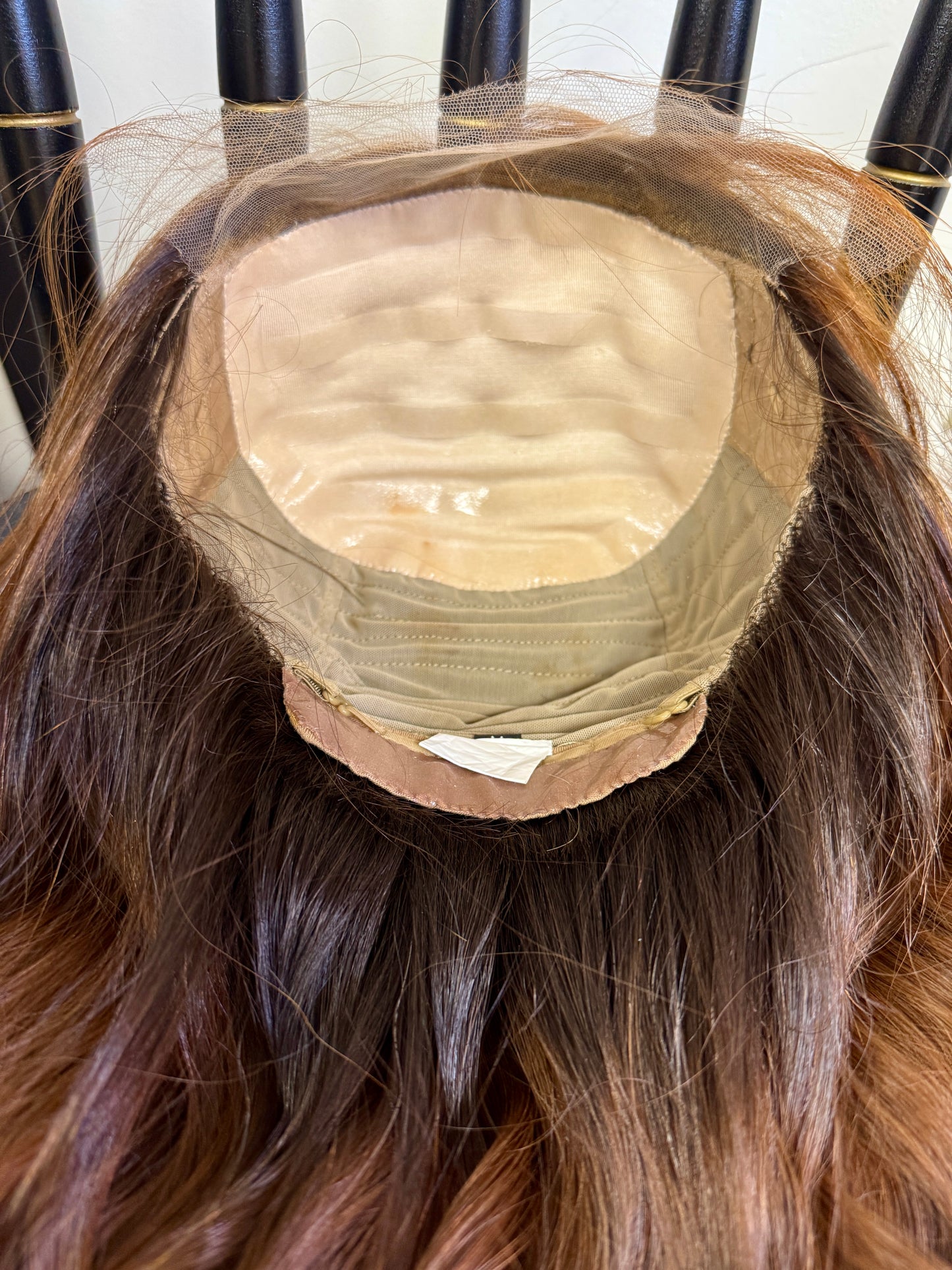 #450 highest quality Remy human hair medical cap Silk Top Lace Front Wig (M) 20/21”