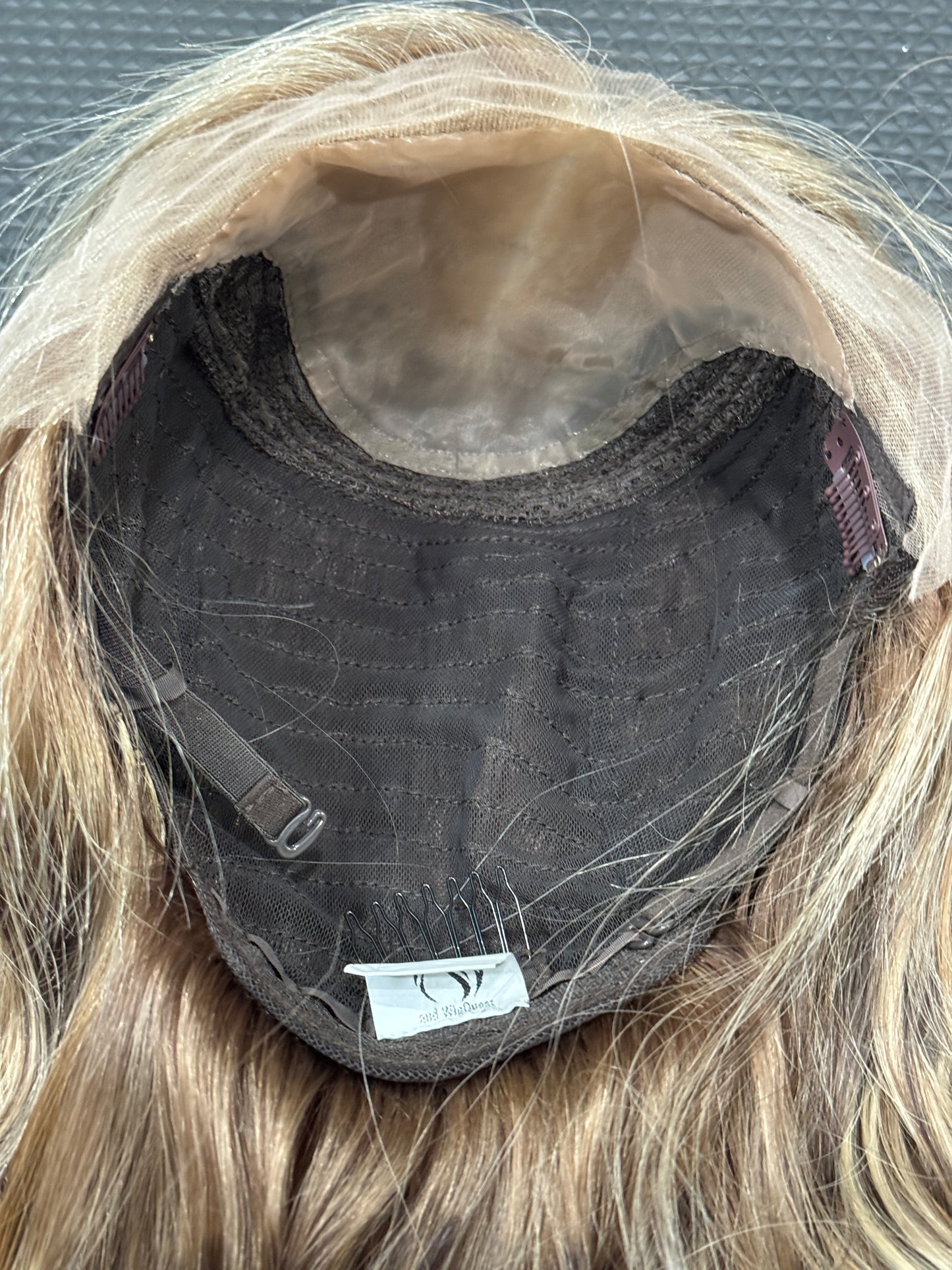 #551 Highest quality Remy Human Hair Lace Top Wig (M)20“