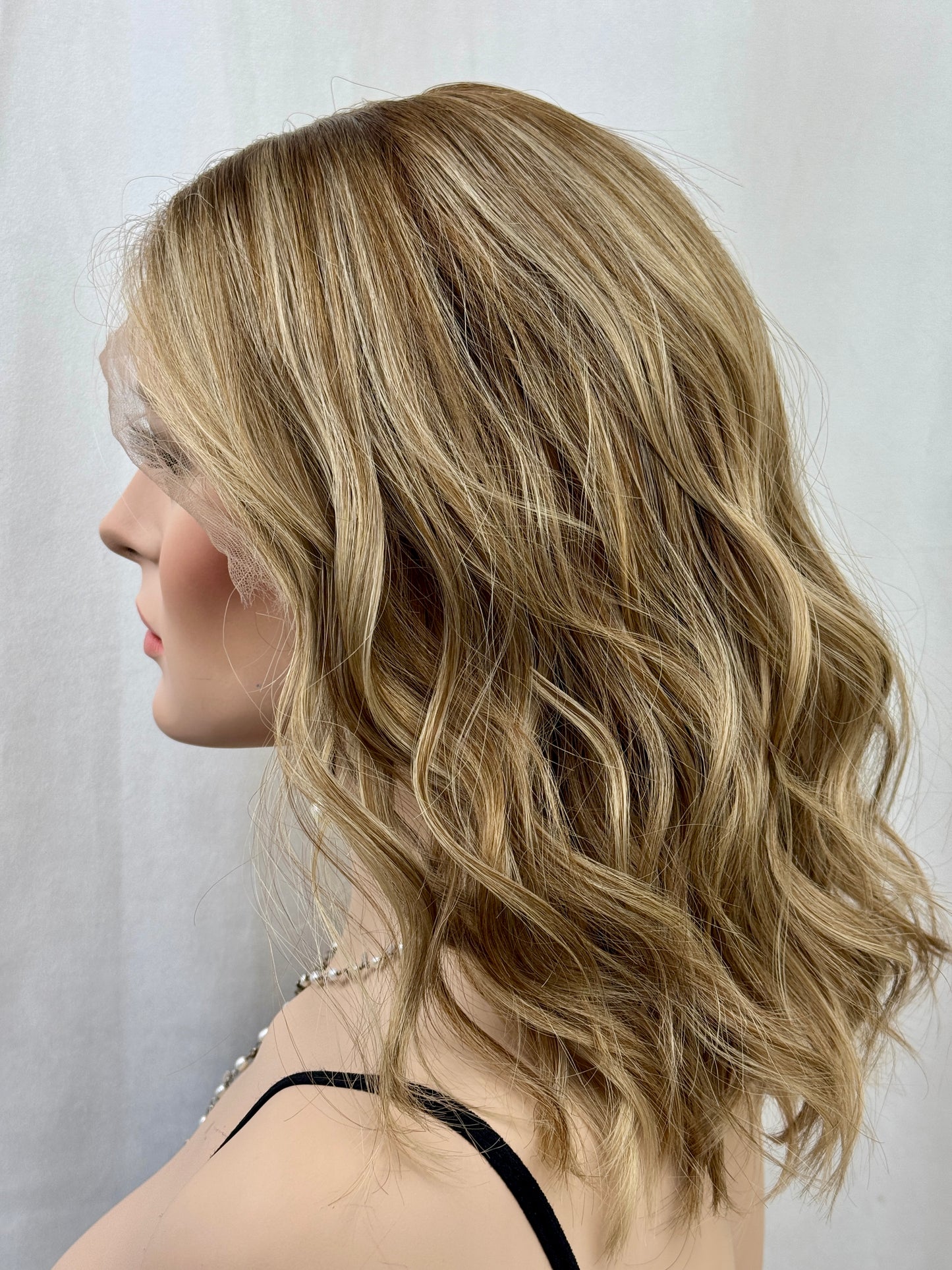 Reserved for AB #521 Highest Quality Remy Human Hair Lace Top Wig (M)16/17“