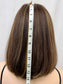 #474 Highest Quality Remy Human Hair Silk Top with Lace Front Kosher Wig (S/XS) 14”