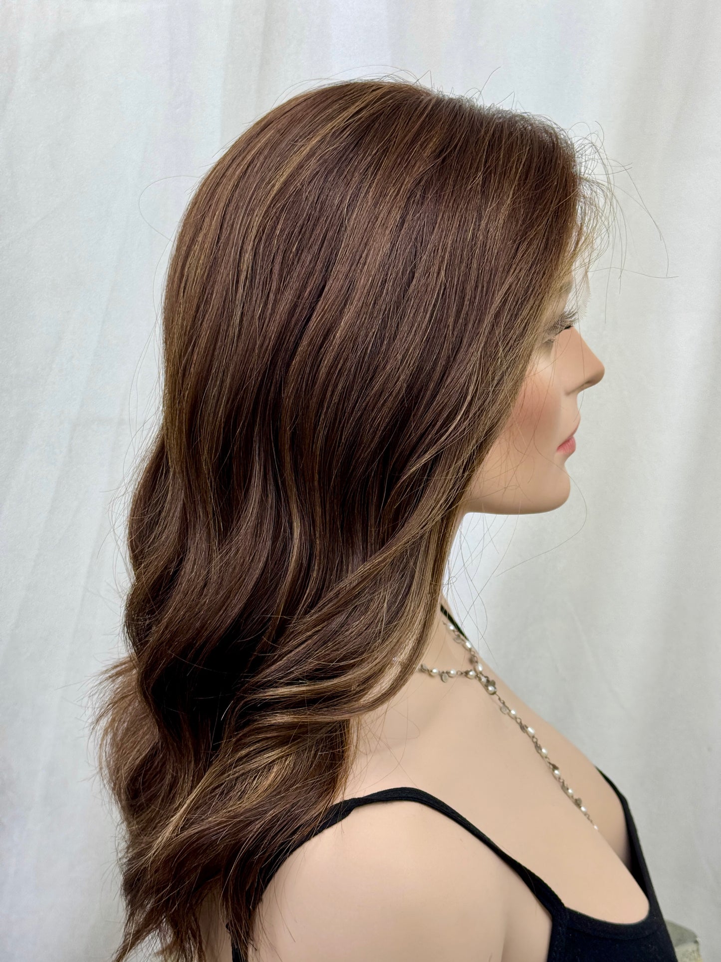 #545 Highest Quality Remy Human Hair Lace Top Wig (M) 20“