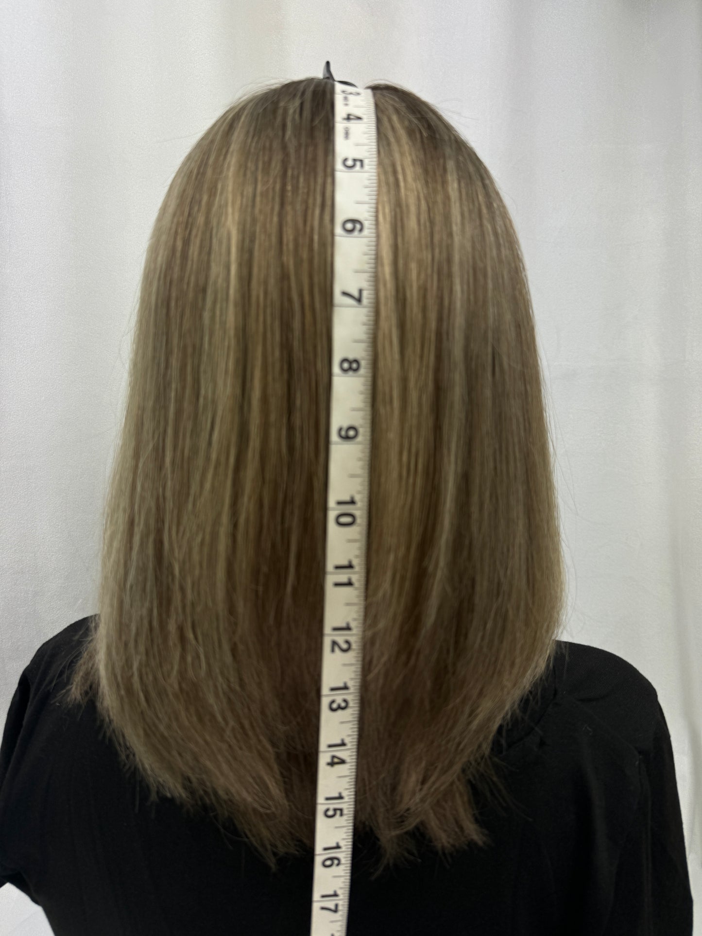 #384 Highest Quality Remy Human Hair Lace Top Wig (M)15”