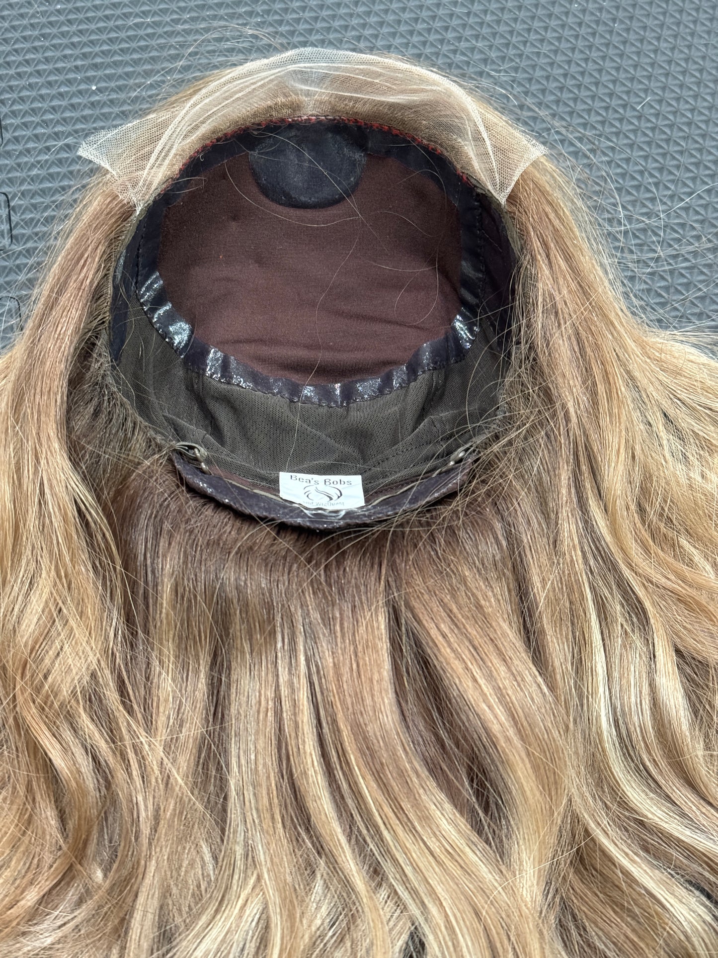 #537 Highest quality Remy Human Hair Medical Cap Silk Top with Lace Front (S)16/17“