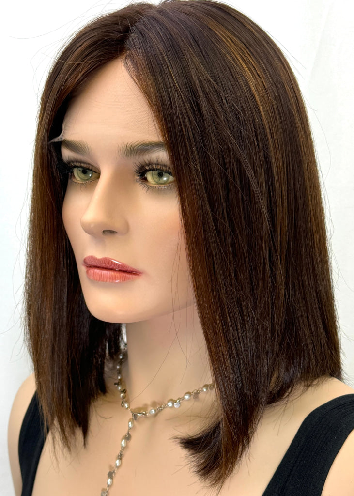 #339 **New Extra Thin Medical Cap** Highest Quality Remy Human Hair Silk Top With Lace Front