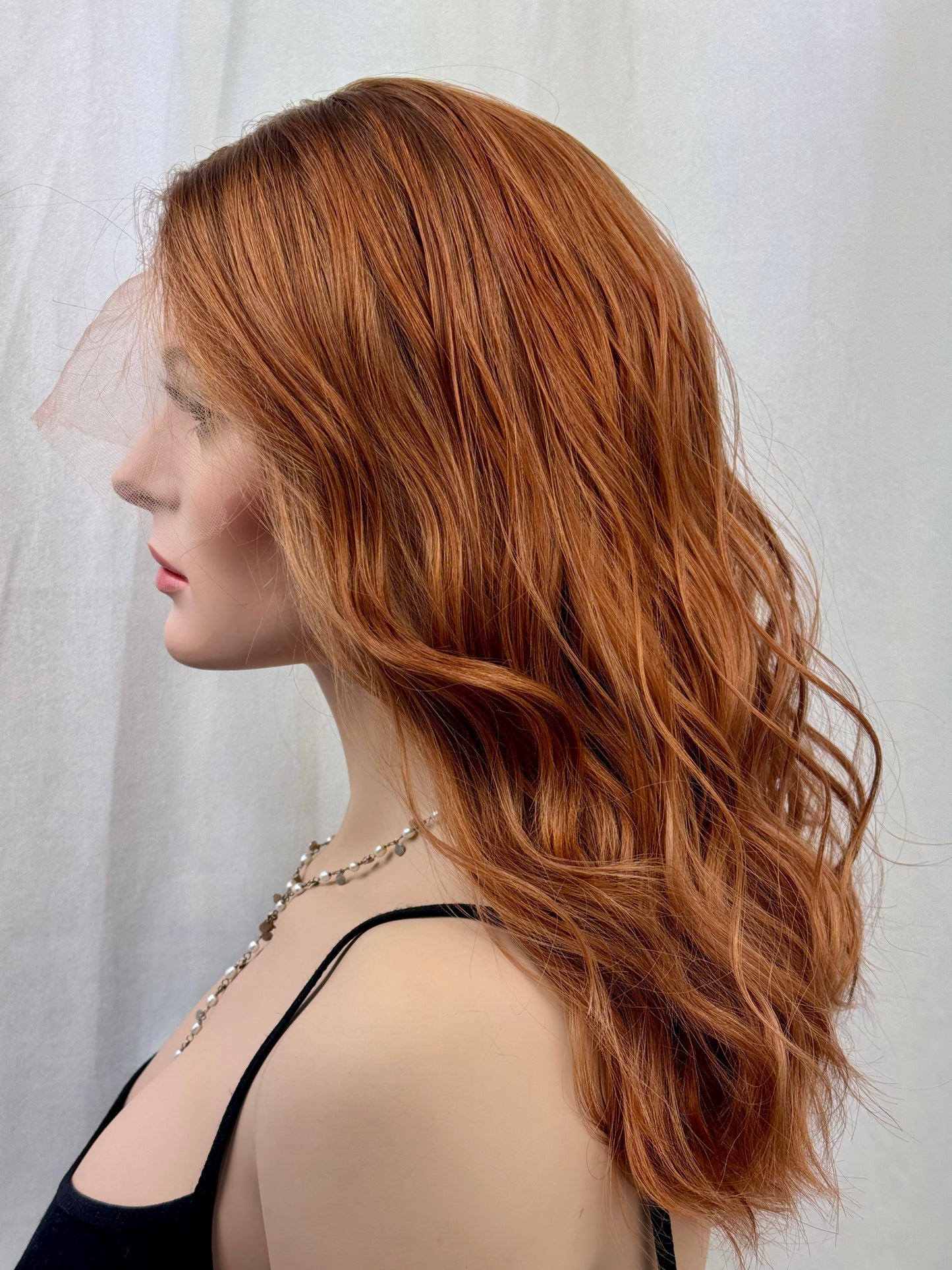 #509 **Reserved for B.M.** Highest Quality Remy Human Hair Medical Cap, Silk Top with Lace Front (S)20"