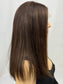 #314 **FINAL SALE** Highest Quality Remy Human Hair Lace Top Wig (M) 21” ( reserved for Linda L with additional highlighting and warm tones)