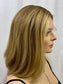 #424 Highest Quality Remy Human Hair Lace Top Wig (M)16”