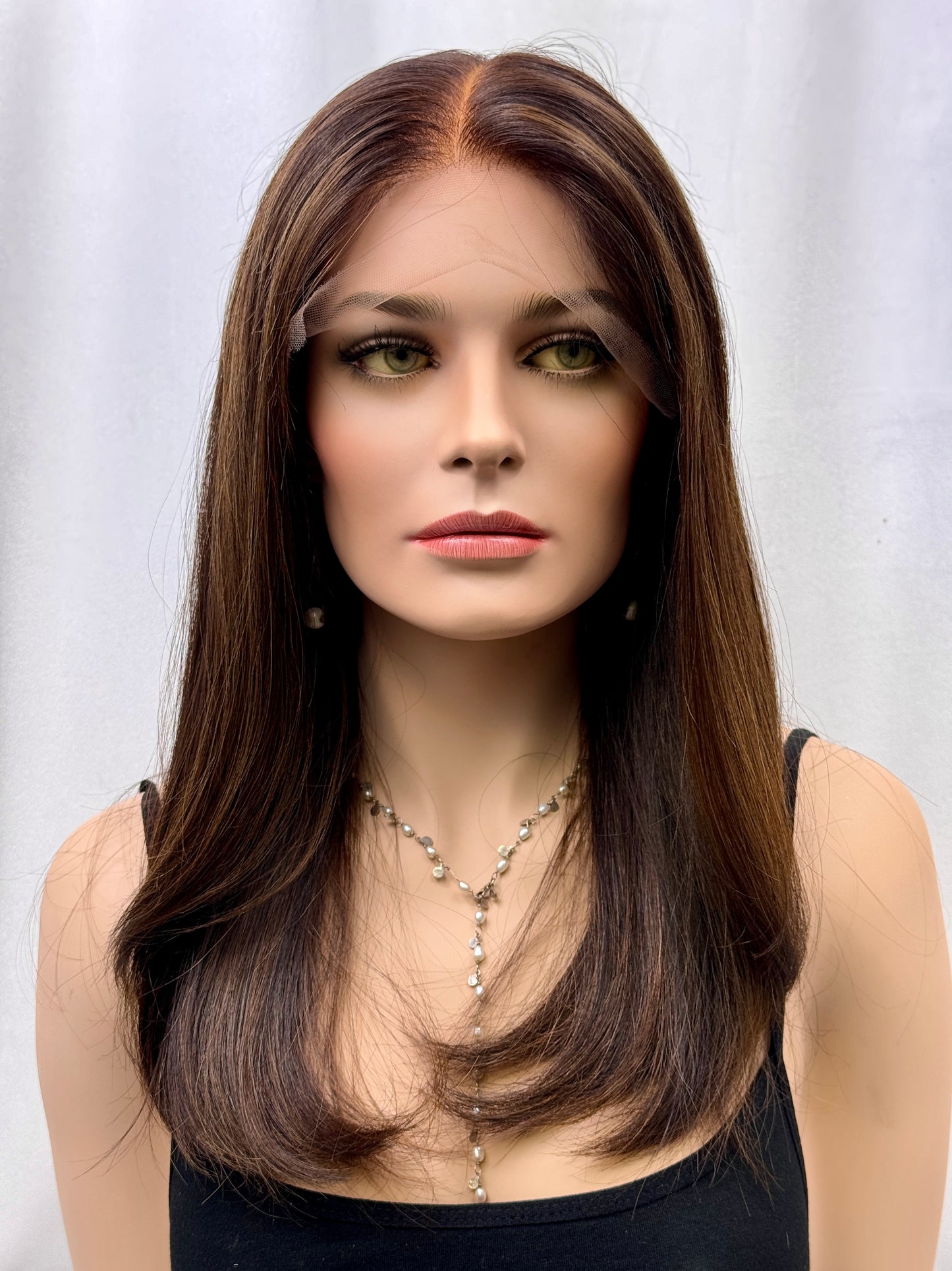 #430 Highest Quality Remy Human Hair Lace  Top (low density) Wig (S) 21”